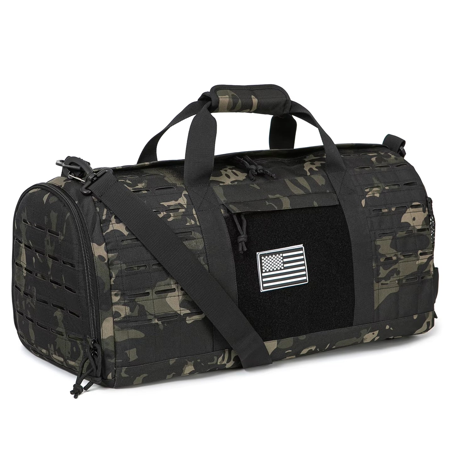 40L Sport Gym Bag Tactical Travel Duffle Bag for Men Fitness Training Bag with Shoe Basketball Outdoor Weekender Bags