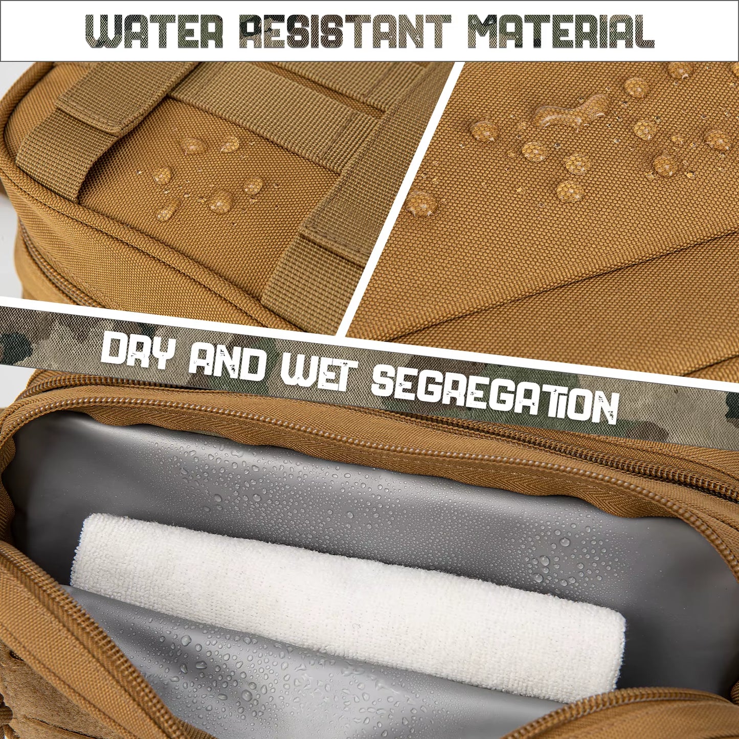 Tactical Toiletry Bag for Men/Women Hygiene Bag Tool Molle Pouches Small Hanging Dopp Kit Mens Shaving Kit Travel Shower Bag