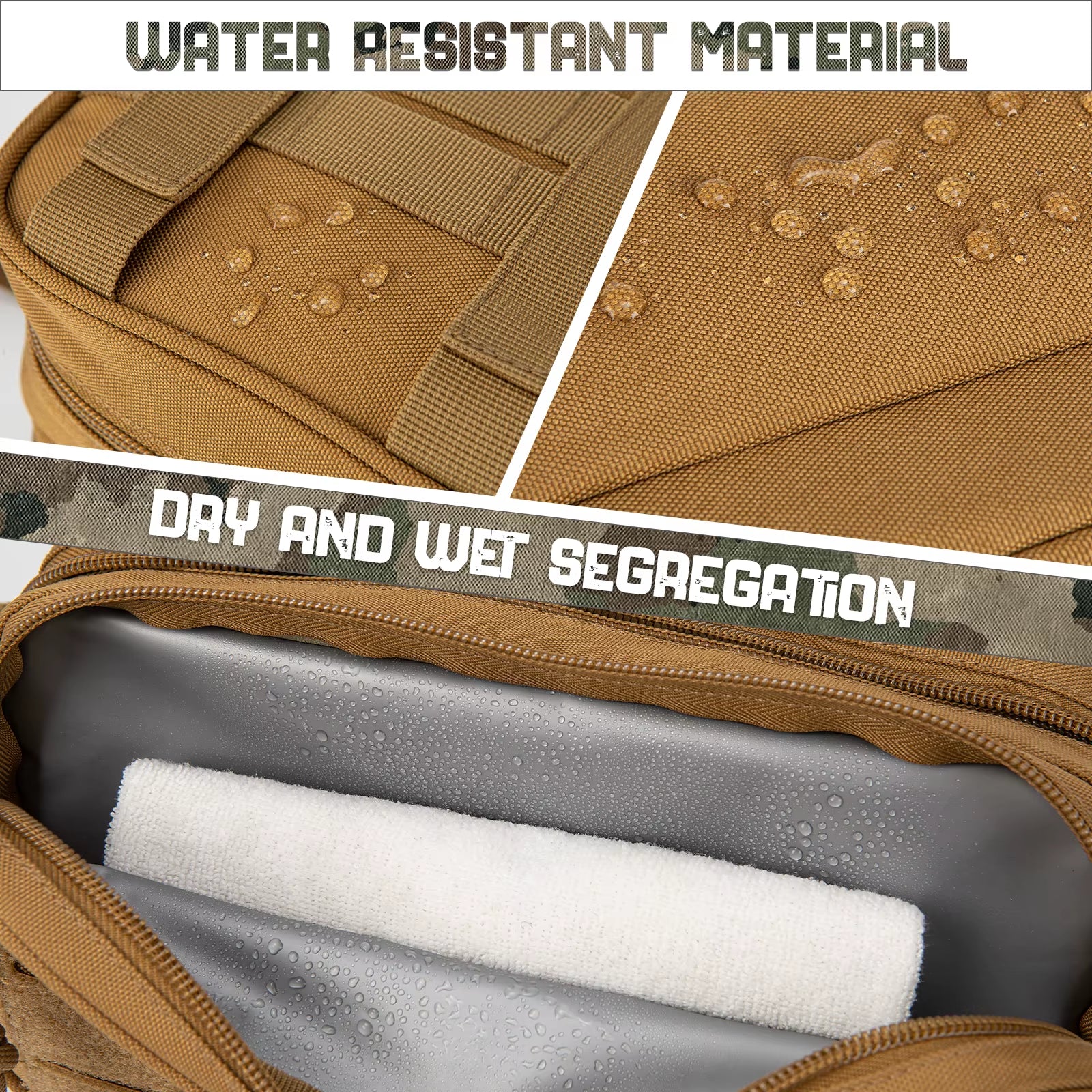 Tactical Toiletry Bag for Men/Women Hygiene Bag Tool Molle Pouches Small Hanging Dopp Kit Mens Shaving Kit Travel Shower Bag