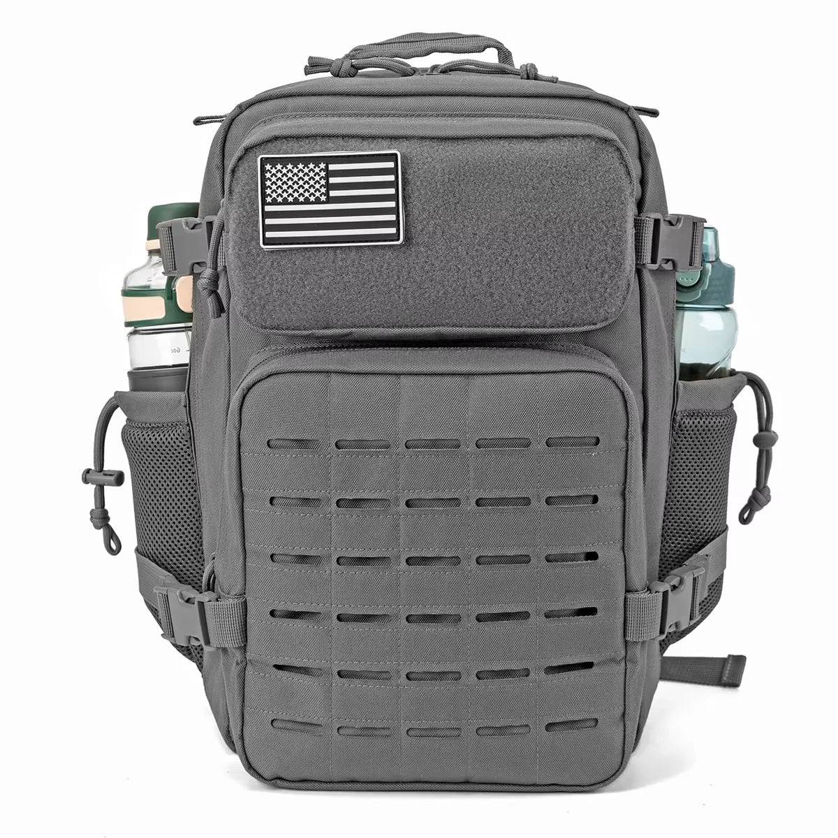 25/45L Women/Men Tactical Backpack School Bag Gym Rucksack Treeking with Dual Cup Holder Camping Equipment Back Pack
