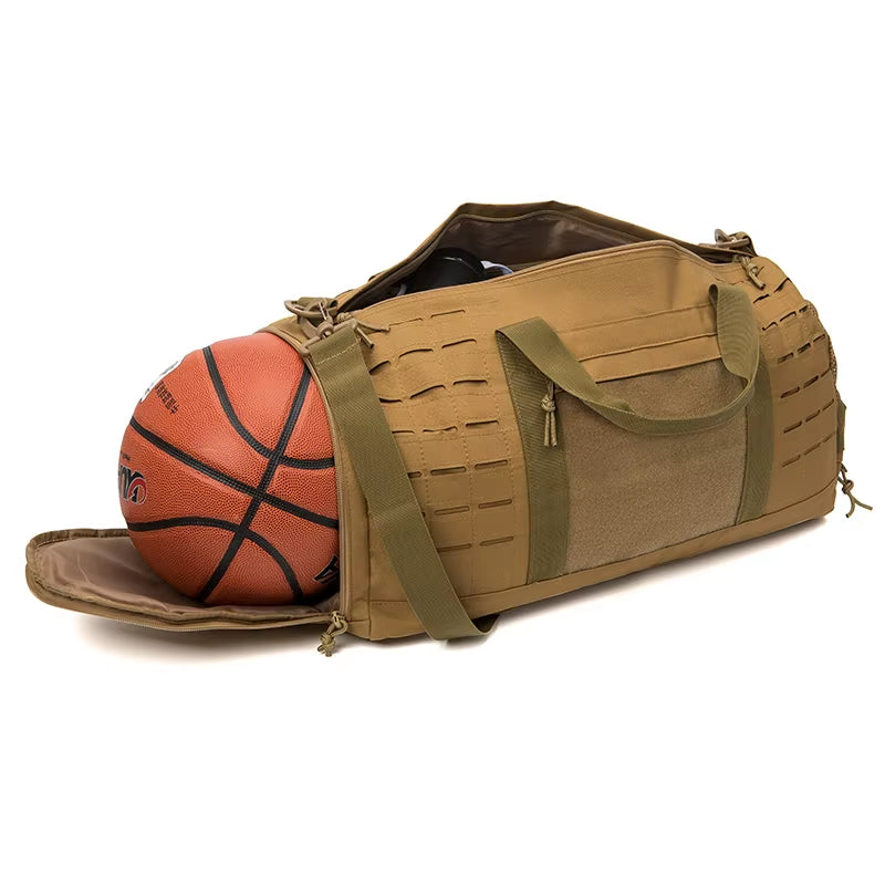 40L Sport Gym Bag Tactical Travel Duffle Bag for Men Fitness Training Bag with Shoe Basketball Outdoor Weekender Bags